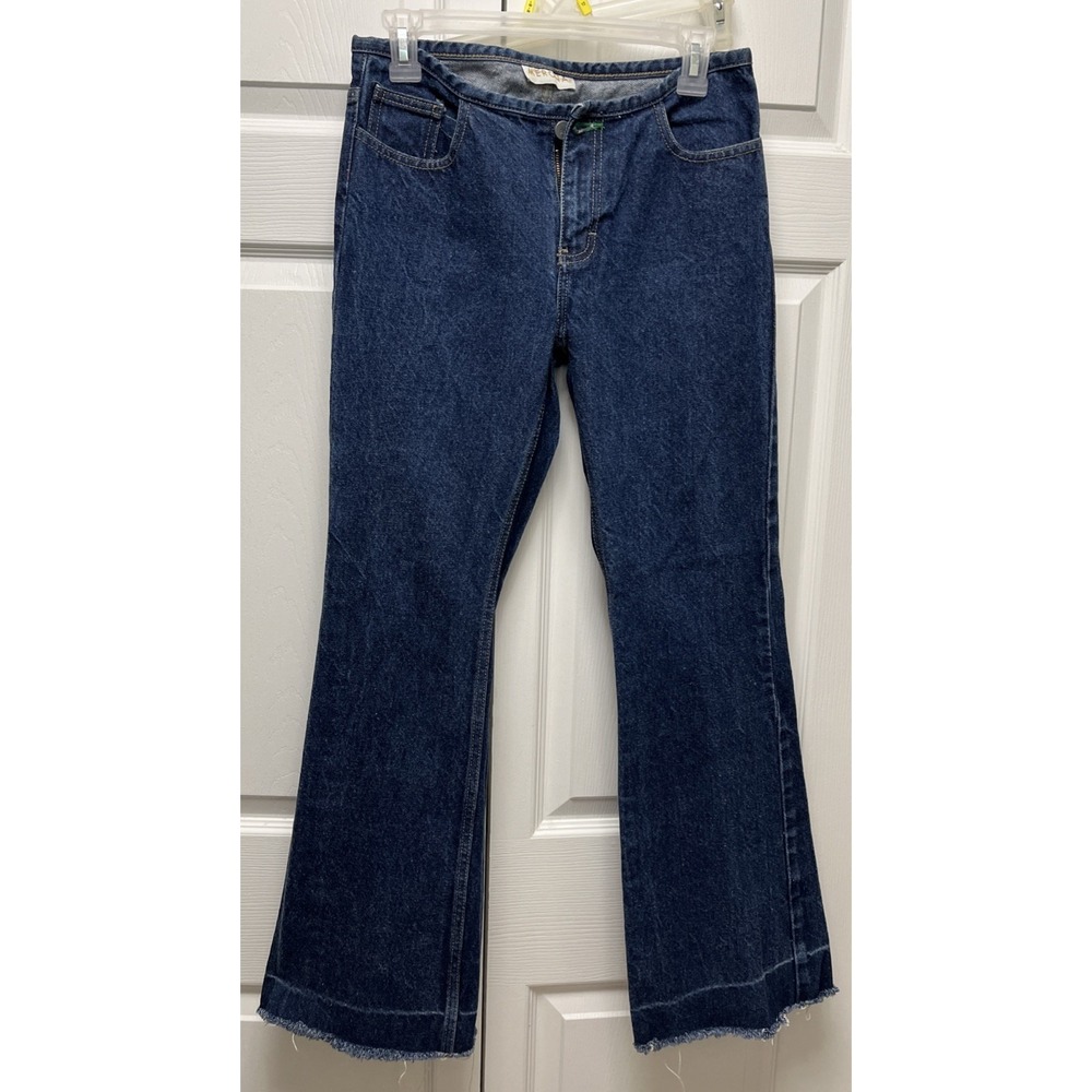 Merona Premium Denim Low Rise Straight Leg Stretch Blue Denim Jeans Womens 4M